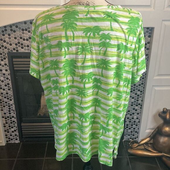 Palm Harbor green palm tree T-shirt, size 2X, good used condition - Picture 5 of 9